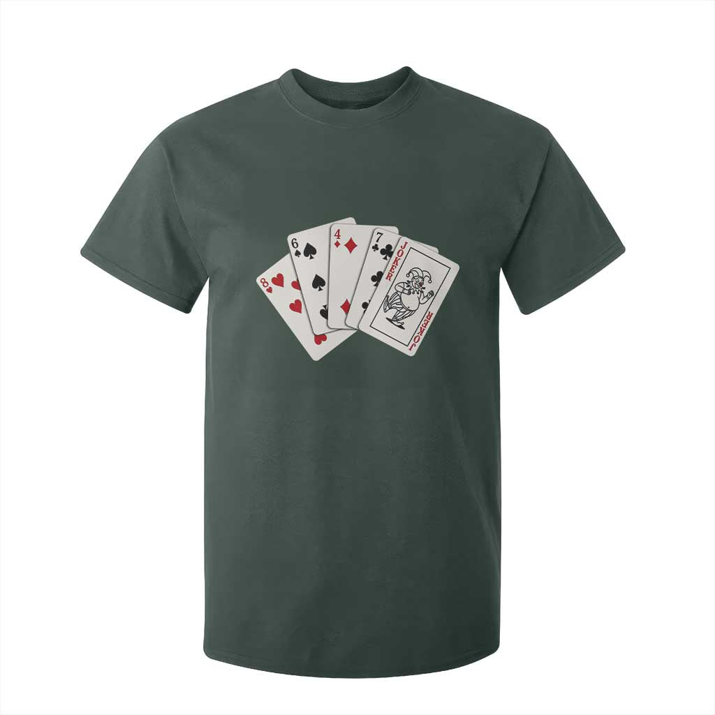 8647 Protest Playing Cards T Shirt For Kid Liberal Activist Anti Trump Graphic TS12 Dark Forest Green Print Your Wear