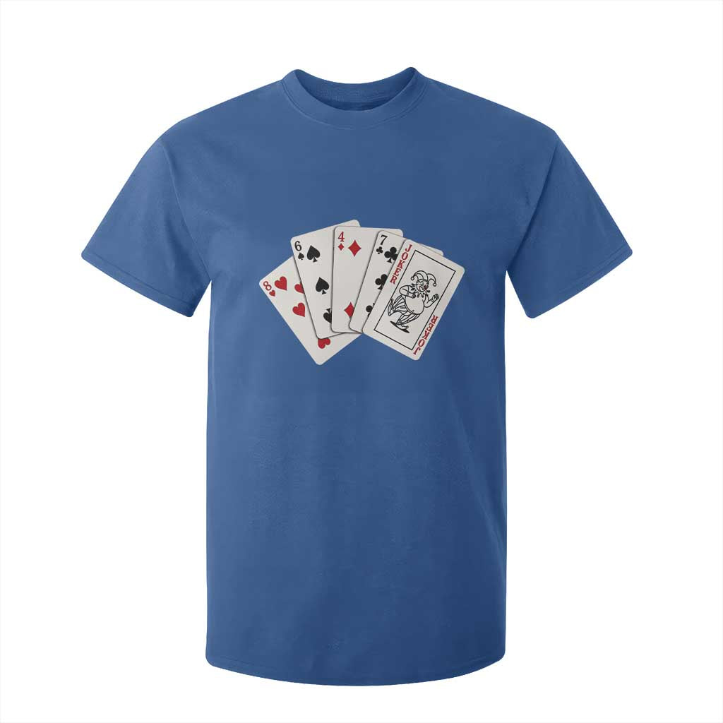8647 Protest Playing Cards T Shirt For Kid Liberal Activist Anti Trump Graphic TS12 Royal Blue Print Your Wear