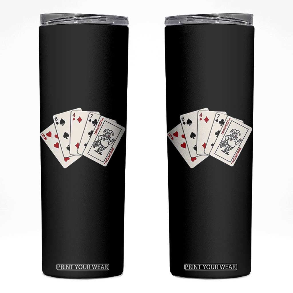 8647 Protest Playing Cards Skinny Tumbler Liberal Activist Anti Trump Graphic TS12 Black Print Your Wear