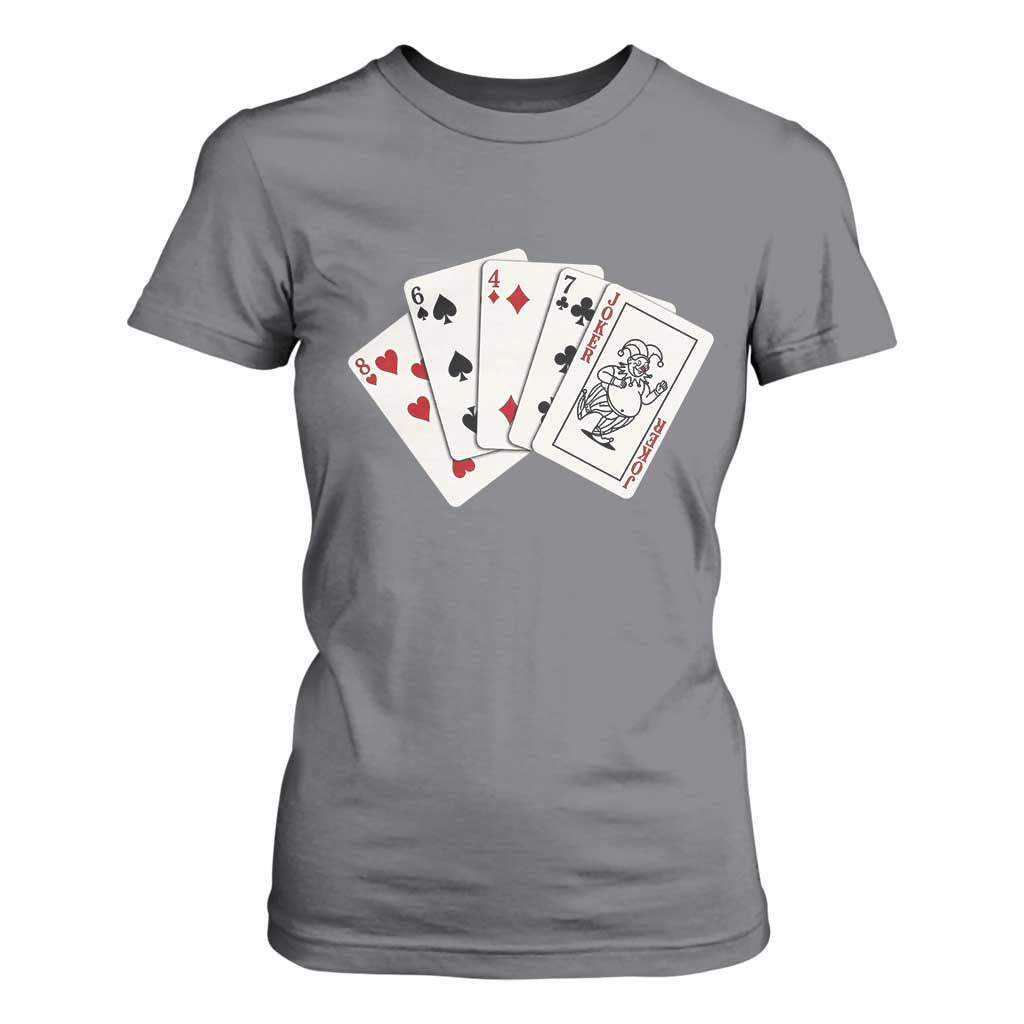 8647 Protest Playing Cards T Shirt For Women Liberal Activist Anti Trump Graphic TS12 Charcoal Print Your Wear