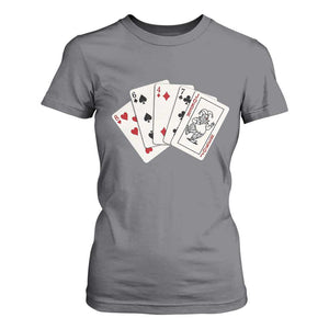 8647 Protest Playing Cards T Shirt For Women Liberal Activist Anti Trump Graphic TS12 Charcoal Print Your Wear