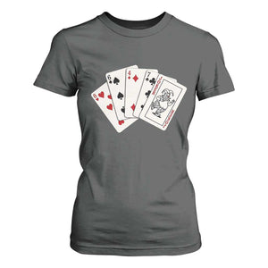 8647 Protest Playing Cards T Shirt For Women Liberal Activist Anti Trump Graphic TS12 Dark Heather Print Your Wear
