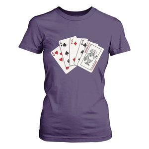 8647 Protest Playing Cards T Shirt For Women Liberal Activist Anti Trump Graphic TS12 Purple Print Your Wear