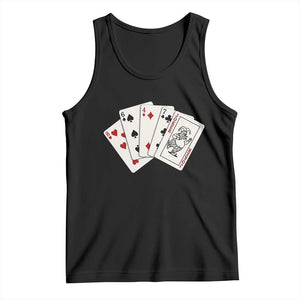 8647 Protest Playing Cards Tank Top Liberal Activist Anti Trump Graphic TS12 Black Print Your Wear