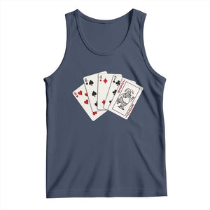 8647 Protest Playing Cards Tank Top Liberal Activist Anti Trump Graphic TS12 Navy Print Your Wear