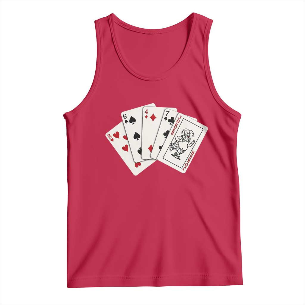 8647 Protest Playing Cards Tank Top Liberal Activist Anti Trump Graphic TS12 Red Print Your Wear