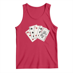 8647 Protest Playing Cards Tank Top Liberal Activist Anti Trump Graphic TS12 Red Print Your Wear