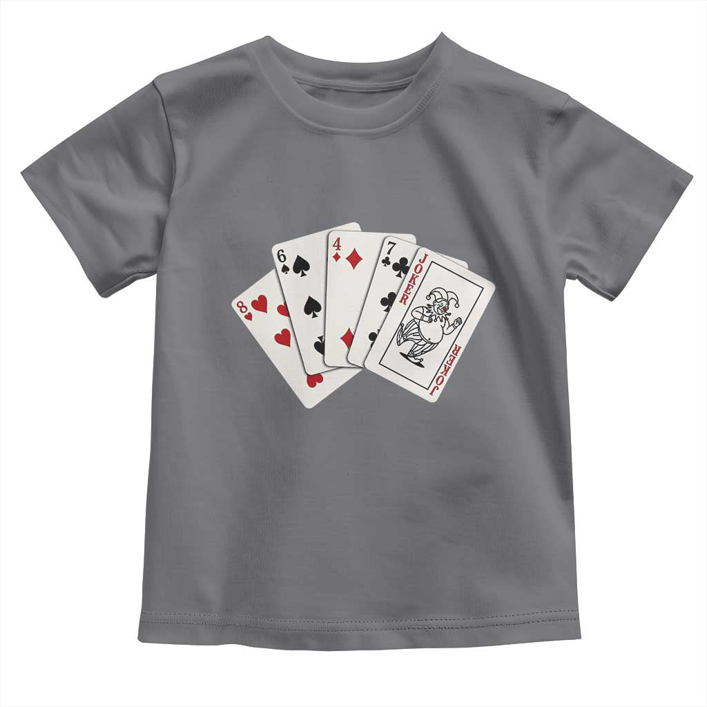 8647 Protest Playing Cards Toddler T Shirt Liberal Activist Anti Trump Graphic TS12 Charcoal Print Your Wear