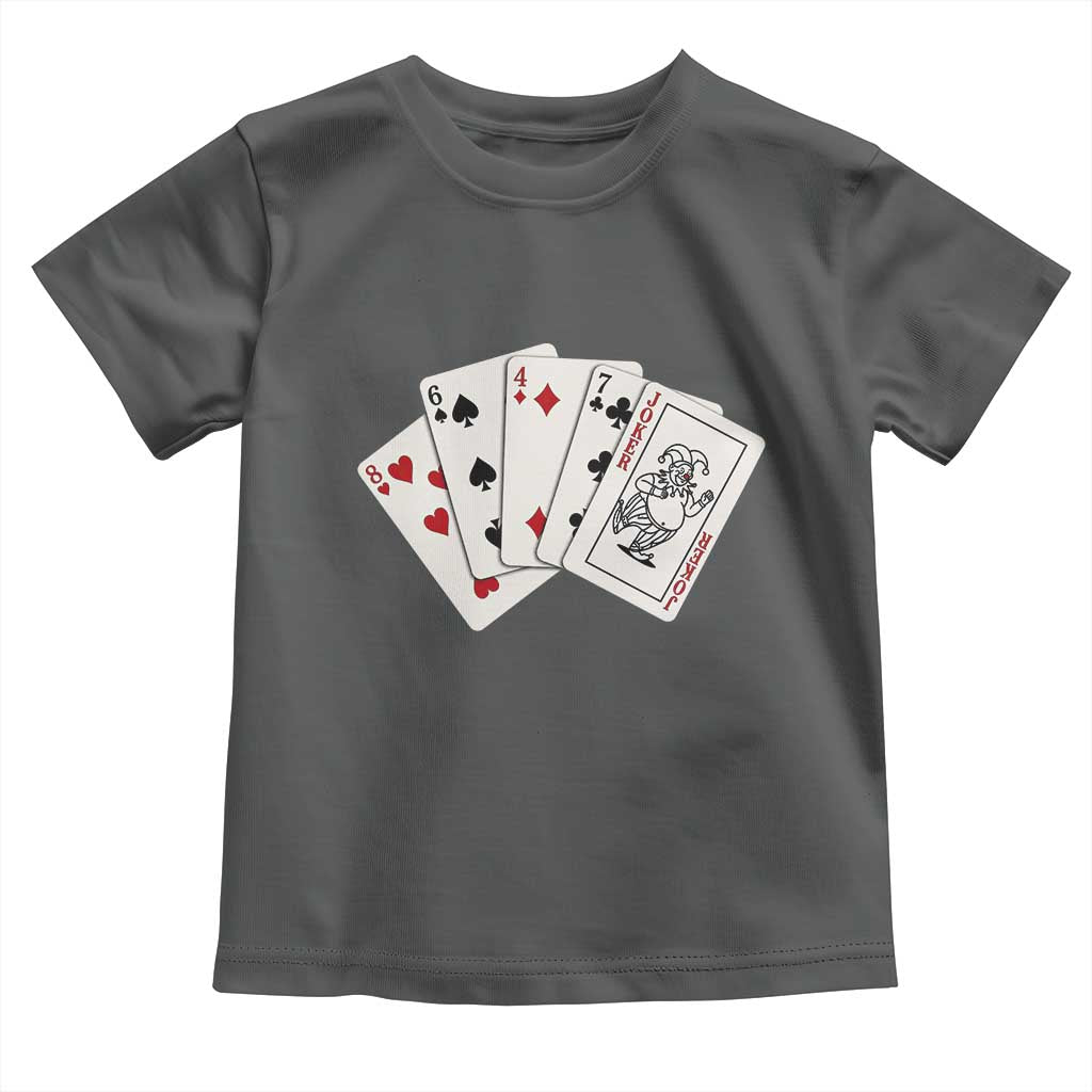8647 Protest Playing Cards Toddler T Shirt Liberal Activist Anti Trump Graphic TS12 Dark Heather Print Your Wear