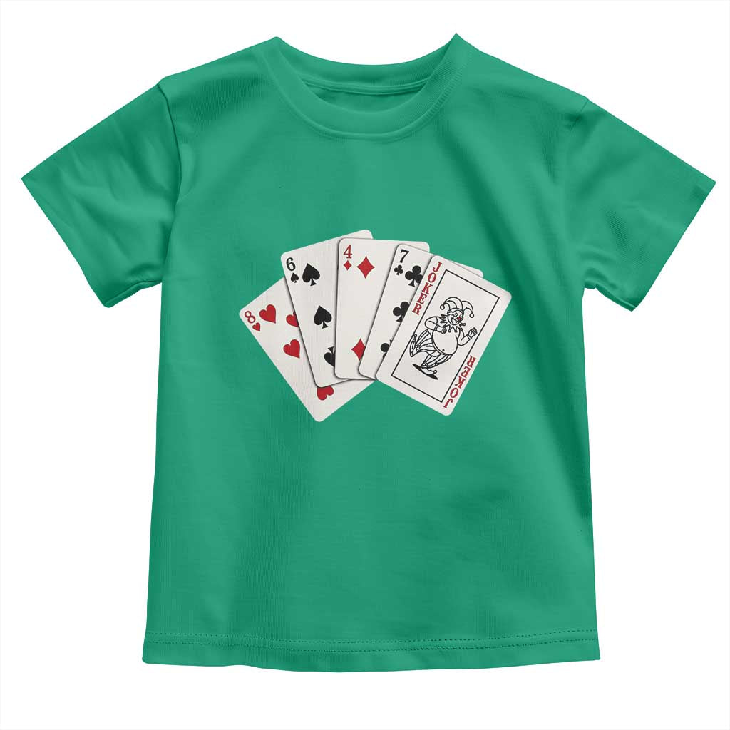 8647 Protest Playing Cards Toddler T Shirt Liberal Activist Anti Trump Graphic TS12 Irish Green Print Your Wear