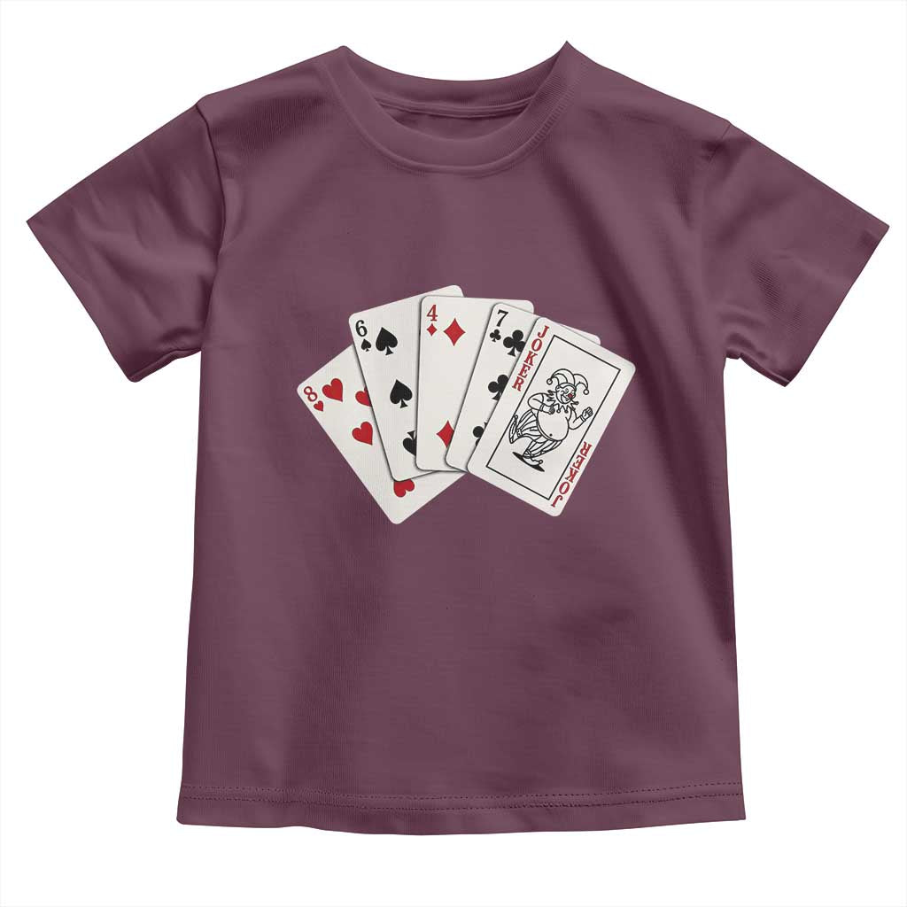 8647 Protest Playing Cards Toddler T Shirt Liberal Activist Anti Trump Graphic TS12 Maroon Print Your Wear