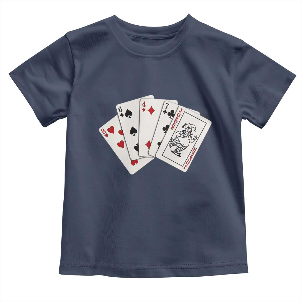 8647 Protest Playing Cards Toddler T Shirt Liberal Activist Anti Trump Graphic TS12 Navy Print Your Wear