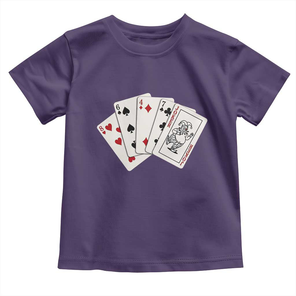 8647 Protest Playing Cards Toddler T Shirt Liberal Activist Anti Trump Graphic TS12 Purple Print Your Wear