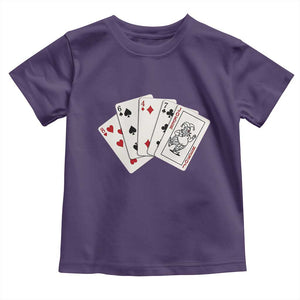 8647 Protest Playing Cards Toddler T Shirt Liberal Activist Anti Trump Graphic TS12 Purple Print Your Wear