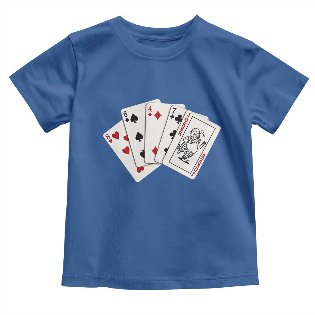 8647 Protest Playing Cards Toddler T Shirt Liberal Activist Anti Trump Graphic TS12 Royal Blue Print Your Wear