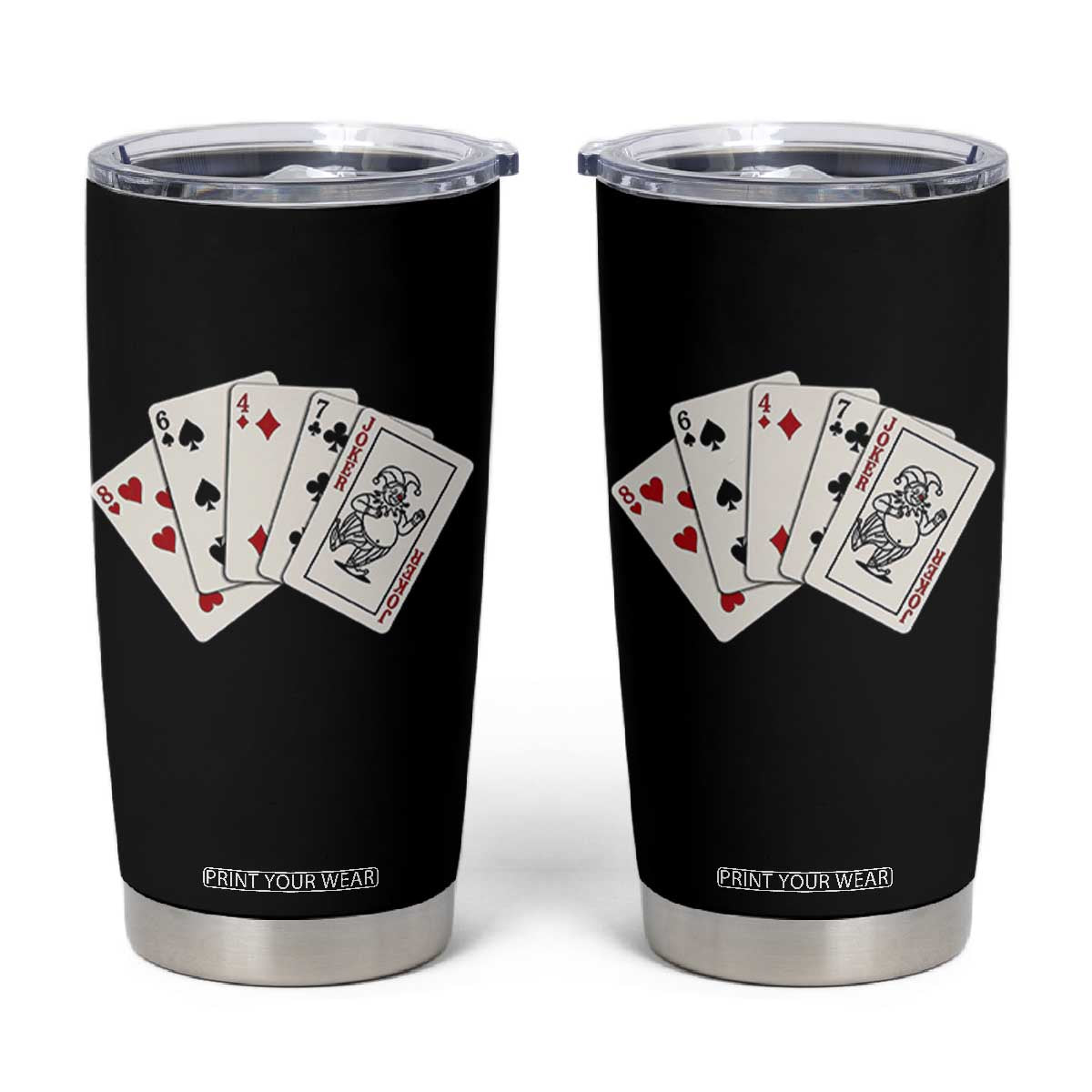 8647 Protest Playing Cards Tumbler Cup Liberal Activist Anti Trump Graphic TS12 Black Print Your Wear