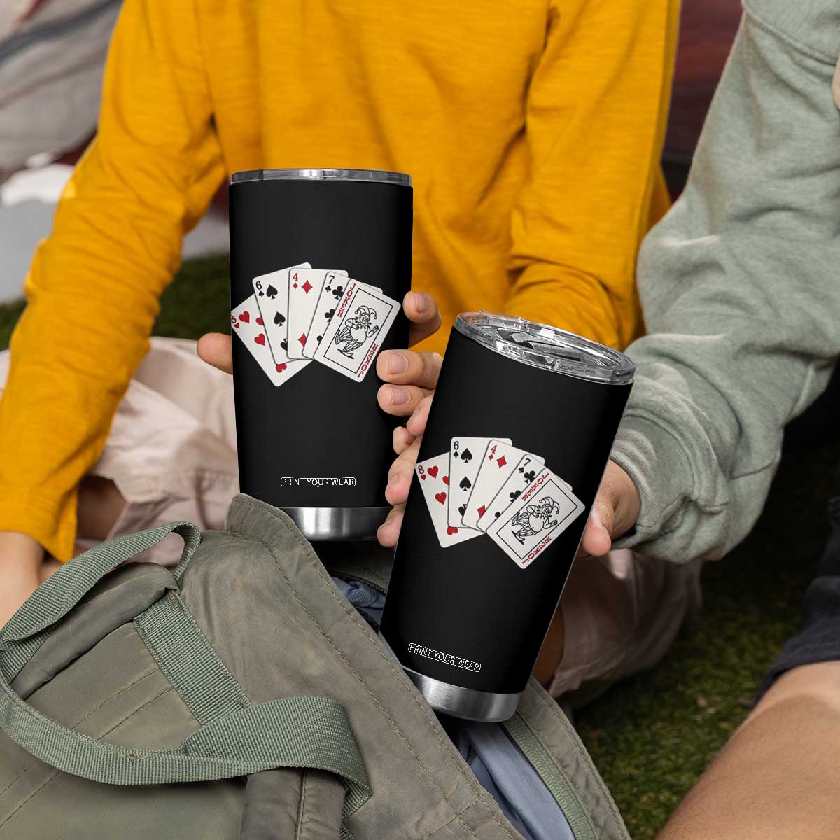 8647 Protest Playing Cards Tumbler Cup Liberal Activist Anti Trump Graphic TS12 Print Your Wear