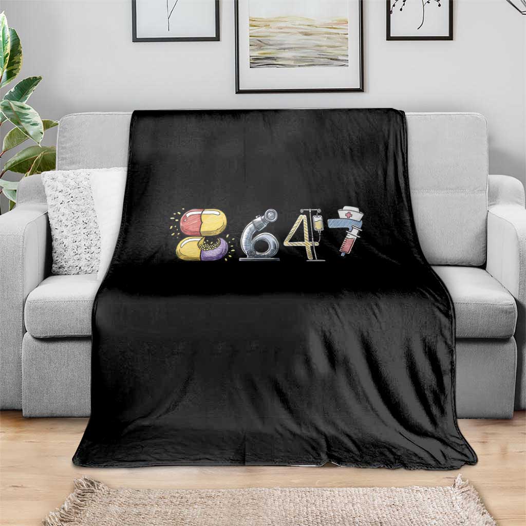 8647 Medical Professions Resist Graphic Throw Blanket Healthcare Worker Freedom TS12 Print Your Wear