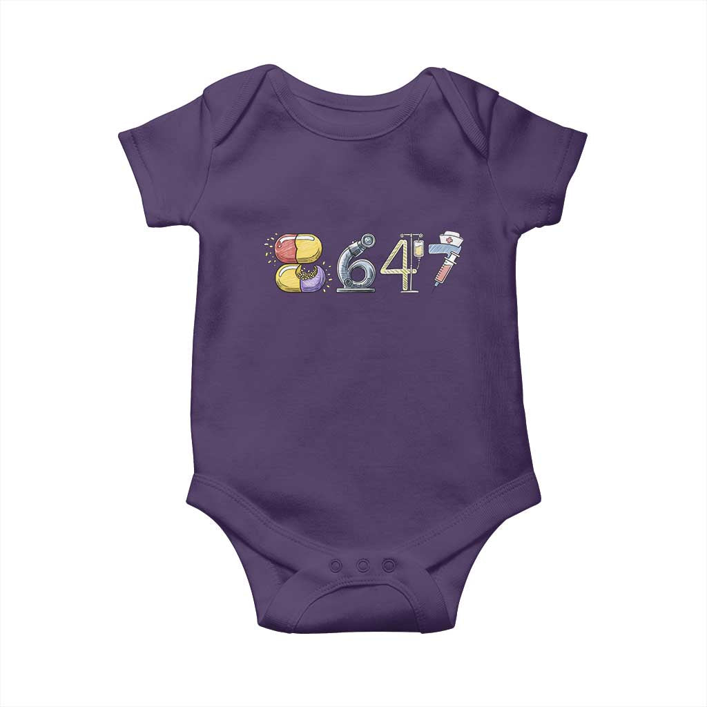 8647 Medical Professions Resist Graphic Baby Onesie Healthcare Worker Freedom TS12 Purple Print Your Wear