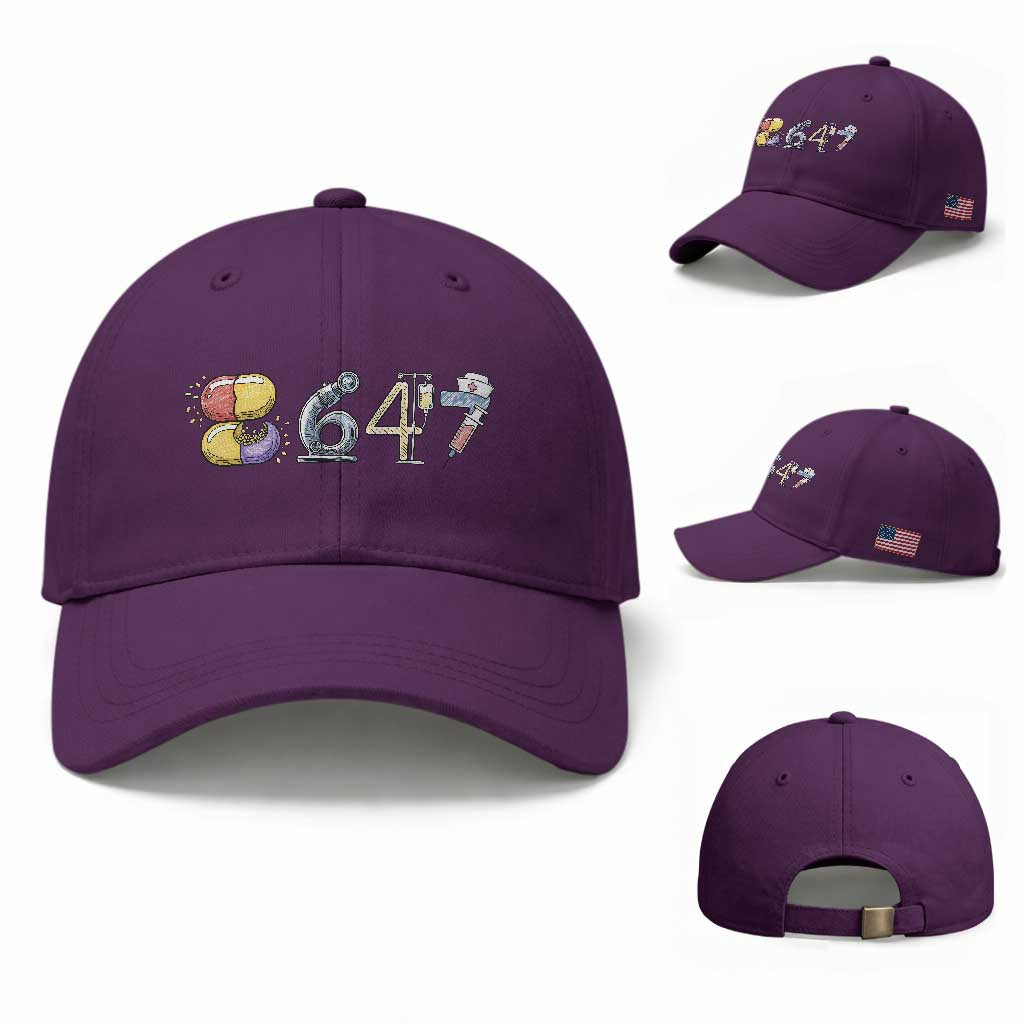 8647 Medical Professions Resist Graphic Baseball Cap Healthcare Worker Freedom TS12 Baseball Cap Universal Fit Purple Print Your Wear