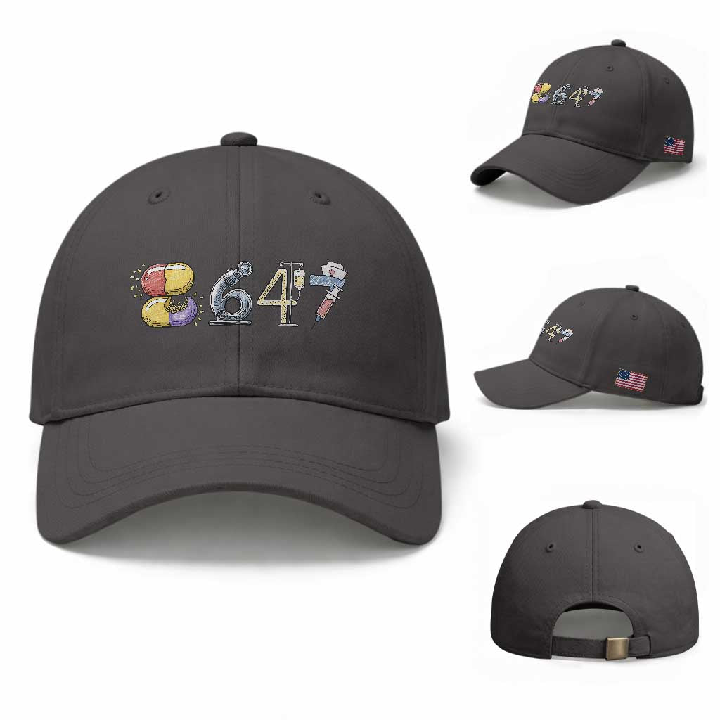 8647 Medical Professions Resist Graphic Baseball Cap Healthcare Worker Freedom TS12 Baseball Cap Universal Fit Dark Gray Print Your Wear