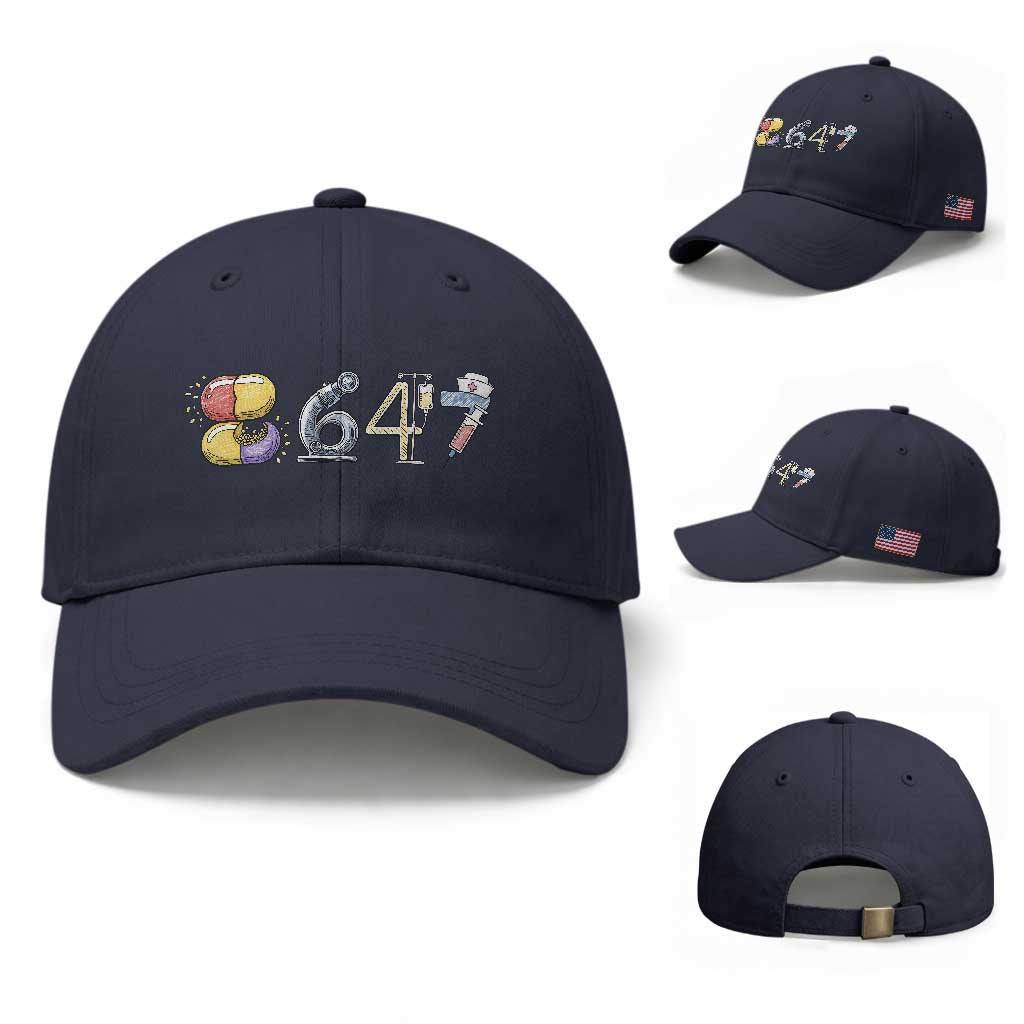 8647 Medical Professions Resist Graphic Baseball Cap Healthcare Worker Freedom TS12 Baseball Cap Universal Fit Navy Print Your Wear