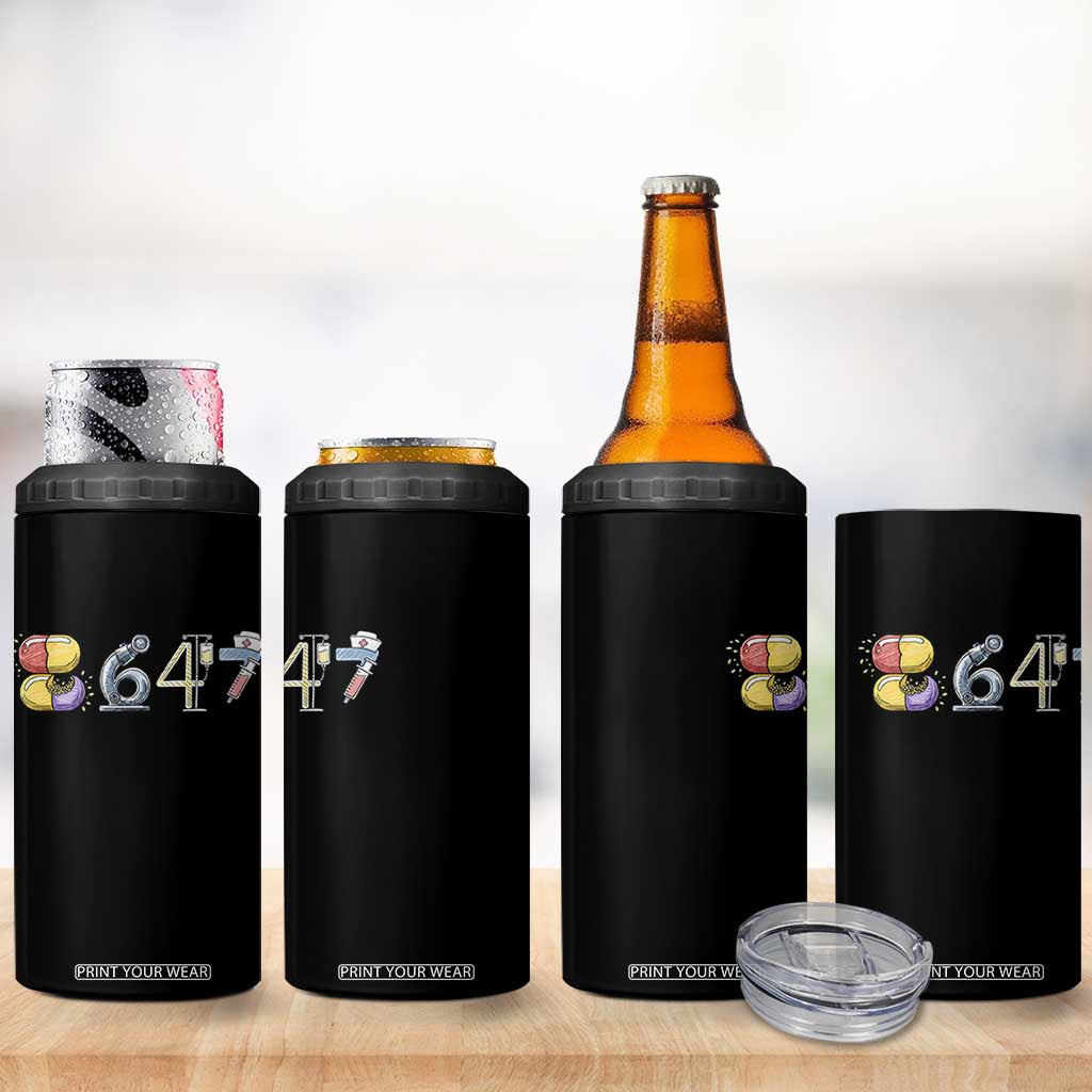 8647 Medical Professions Resist Graphic 4 in 1 Can Cooler Tumbler Healthcare Worker Freedom TS12 Print Your Wear
