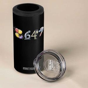 8647 Medical Professions Resist Graphic 4 in 1 Can Cooler Tumbler Healthcare Worker Freedom TS12 Print Your Wear