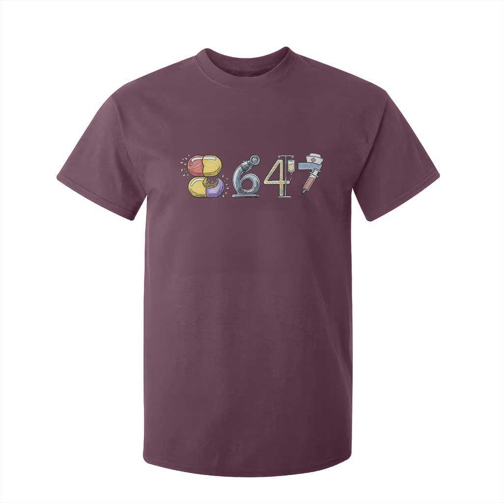 8647 Medical Professions Resist Graphic T Shirt For Kid Healthcare Worker Freedom TS12 Maroon Print Your Wear