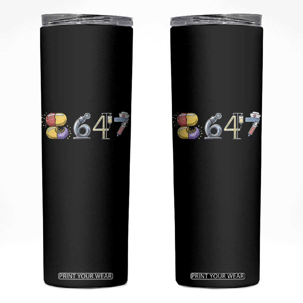 8647 Medical Professions Resist Graphic Skinny Tumbler Healthcare Worker Freedom TS12 Black Print Your Wear
