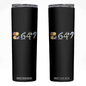8647 Medical Professions Resist Graphic Skinny Tumbler Healthcare Worker Freedom TS12 Black Print Your Wear
