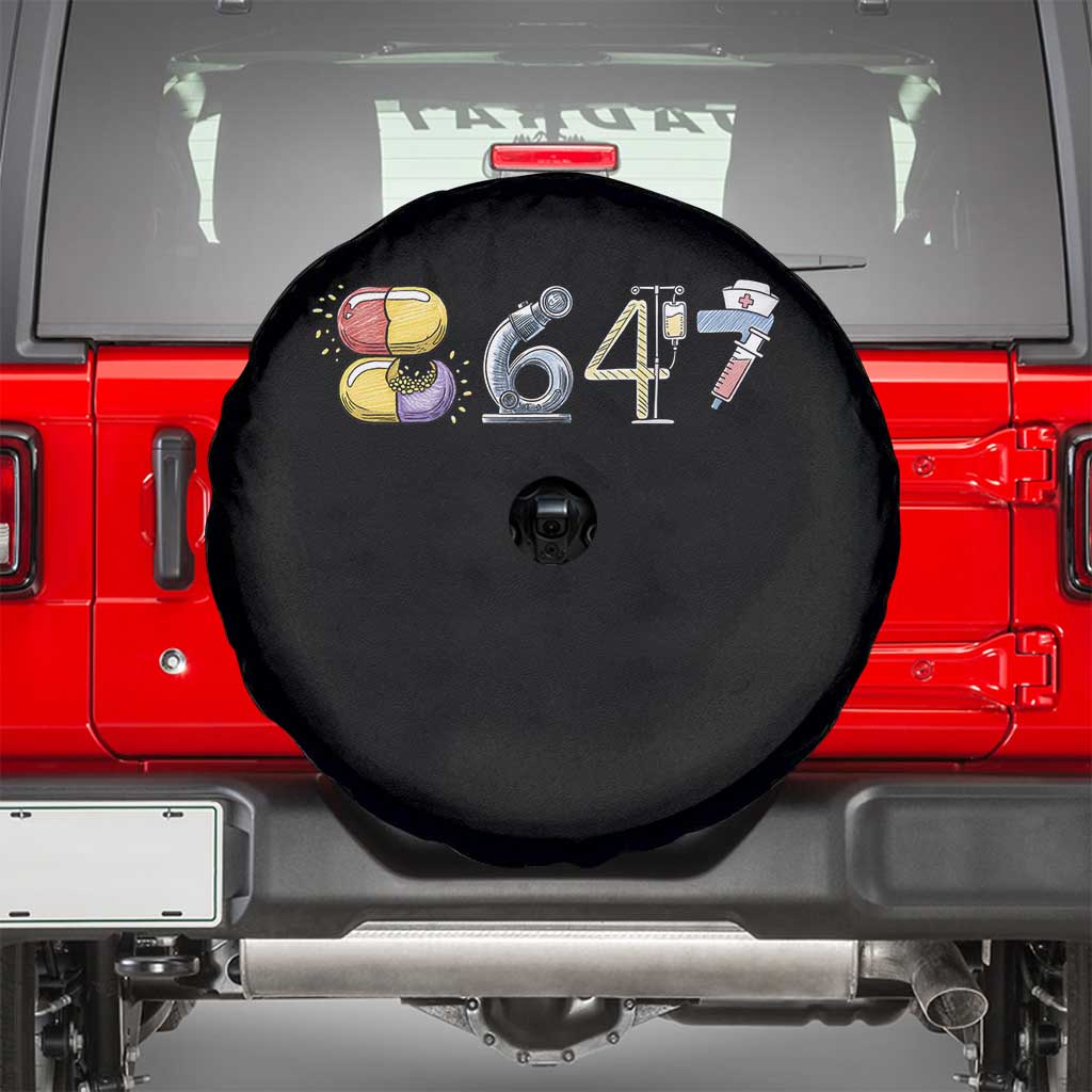 8647 Medical Professions Resist Graphic Spare Tire Cover Healthcare Worker Freedom TS12 Black Print Your Wear