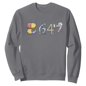 8647 Medical Professions Resist Graphic Sweatshirt Healthcare Worker Freedom TS12 Charcoal Print Your Wear
