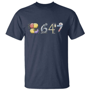 8647 Medical Professions Resist Graphic T Shirt Healthcare Worker Freedom TS12 Navy Print Your Wear