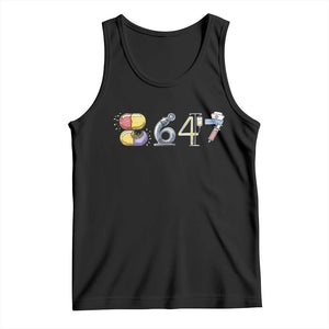 8647 Medical Professions Resist Graphic Tank Top Healthcare Worker Freedom TS12 Black Print Your Wear