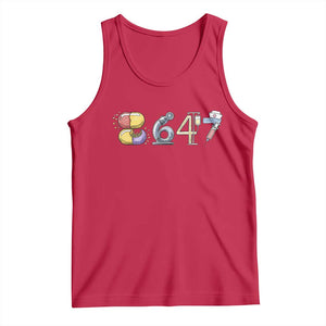 8647 Medical Professions Resist Graphic Tank Top Healthcare Worker Freedom TS12 Red Print Your Wear