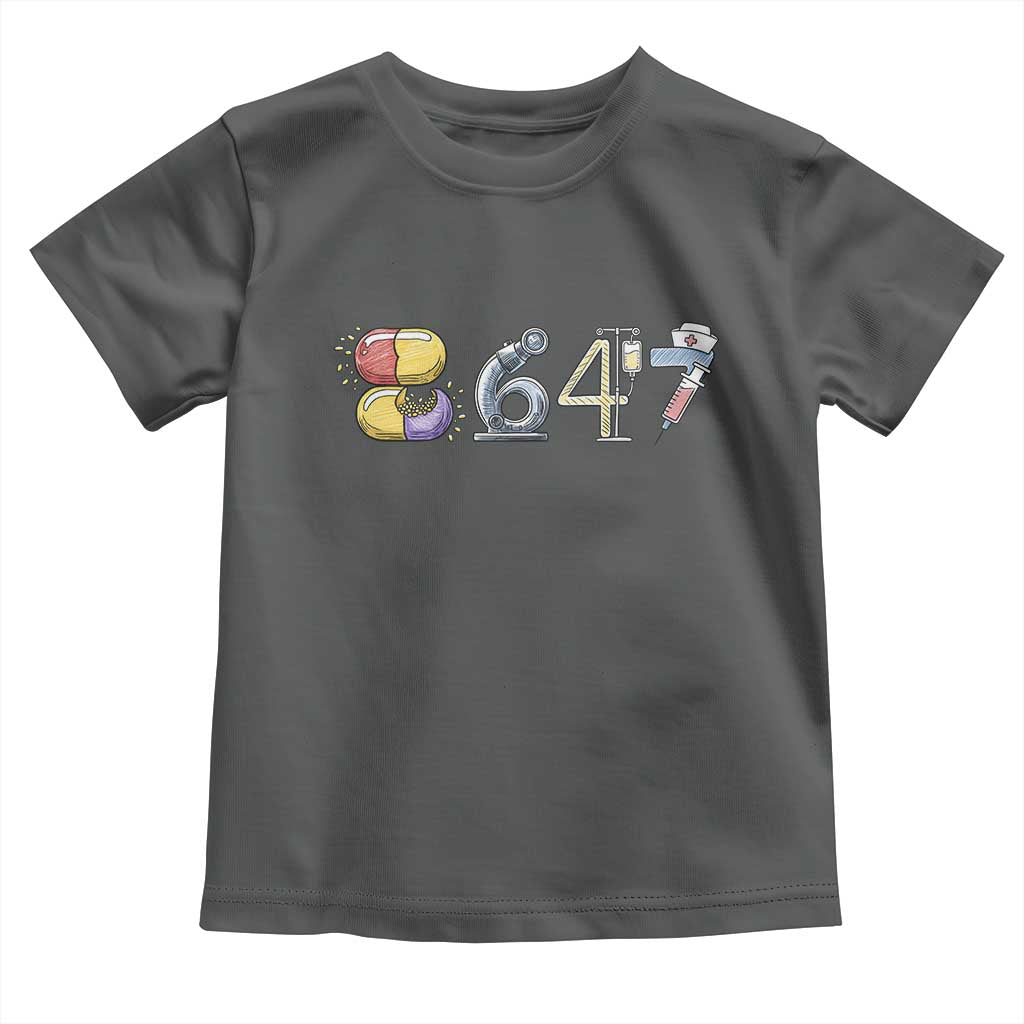8647 Medical Professions Resist Graphic Toddler T Shirt Healthcare Worker Freedom TS12 Dark Heather Print Your Wear