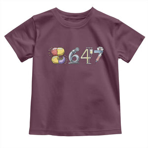 8647 Medical Professions Resist Graphic Toddler T Shirt Healthcare Worker Freedom TS12 Maroon Print Your Wear