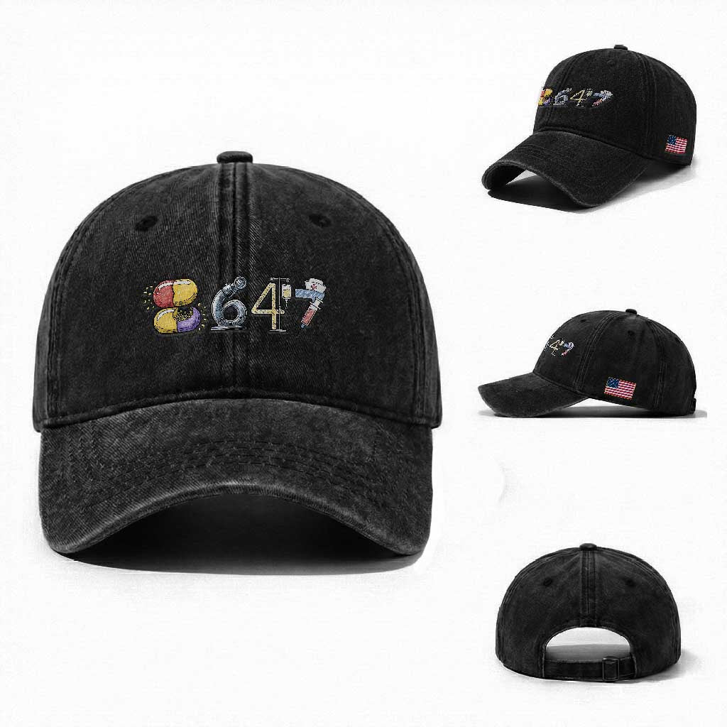 8647 Medical Professions Resist Graphic Washed Cotton Baseball Cap Healthcare Worker Freedom TS12 Washed Cap Universal Fit Black Print Your Wear