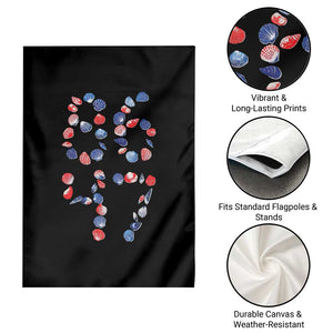 Red White Blue Seashell 8647 Garden Flag Viral 2026 Beach Walk Satire Graphic TS12 Print Your Wear
