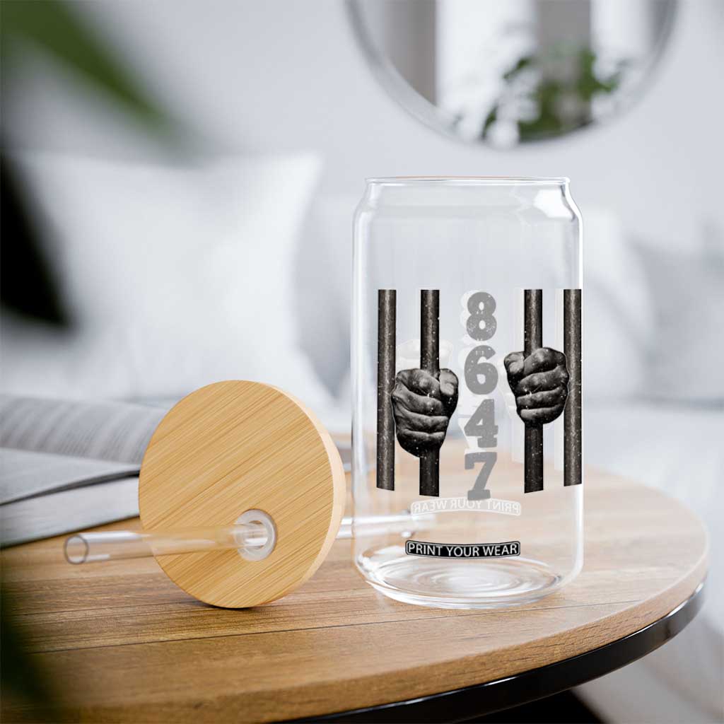 Funny 8647 Jail Glass Can Freedom Protest Satire Graphic Gift TS12 Print Your Wear