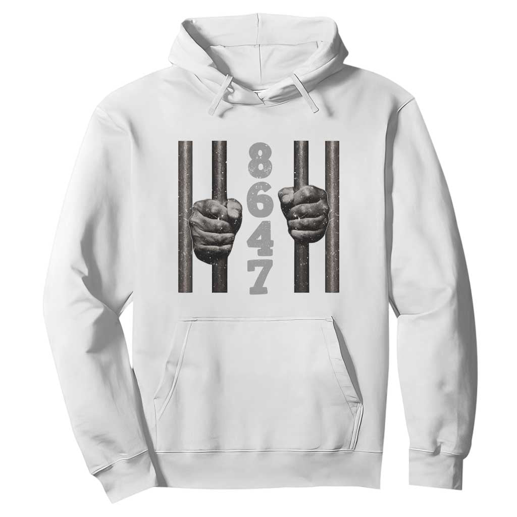 Funny 8647 Jail Hoodie Freedom Protest Satire Graphic Gift TS12 White Print Your Wear