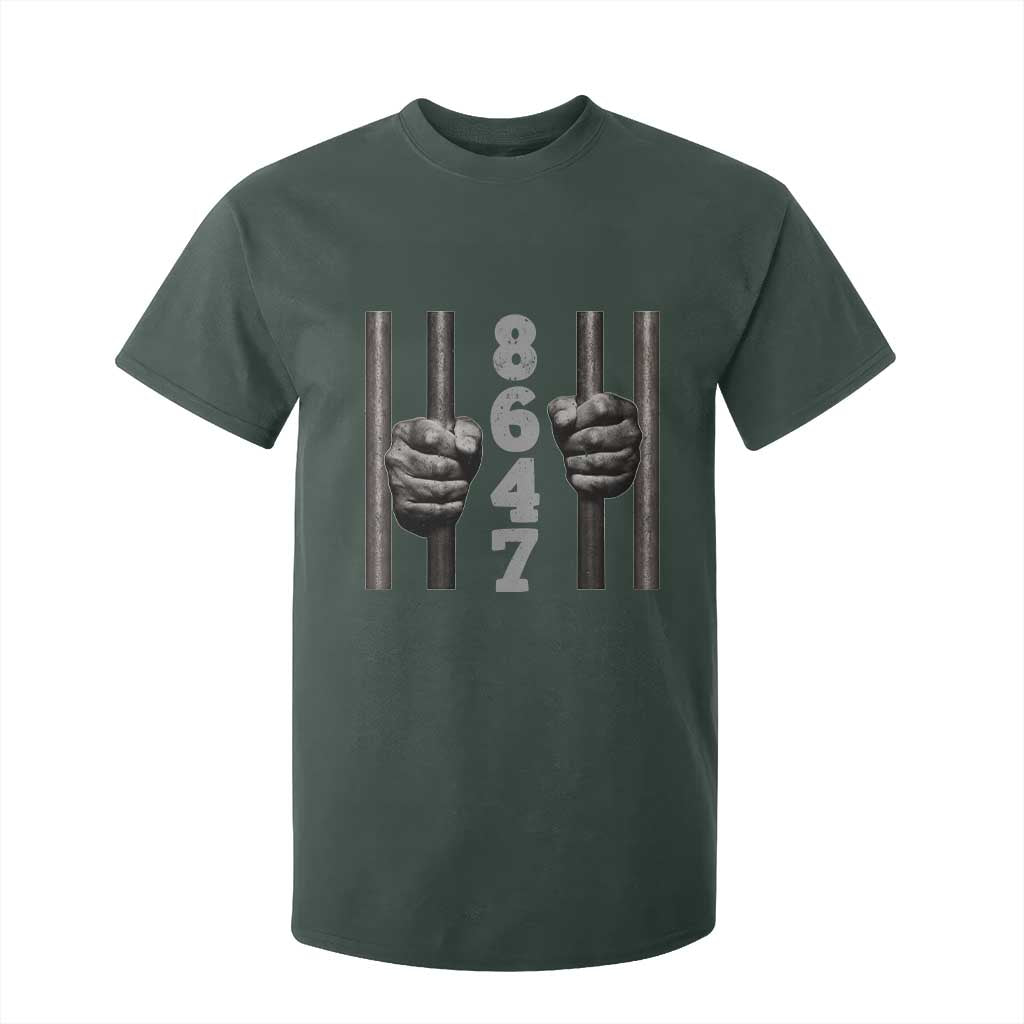 Funny 8647 Jail T Shirt For Kid Freedom Protest Satire Graphic Gift TS12 Dark Forest Green Print Your Wear