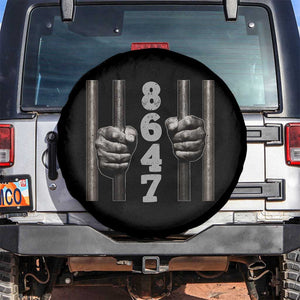 Funny 8647 Jail Spare Tire Cover Freedom Protest Satire Graphic Gift TS12 No hole Black Print Your Wear