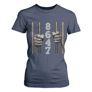 Funny 8647 Jail T Shirt For Women Freedom Protest Satire Graphic Gift TS12 Navy Print Your Wear