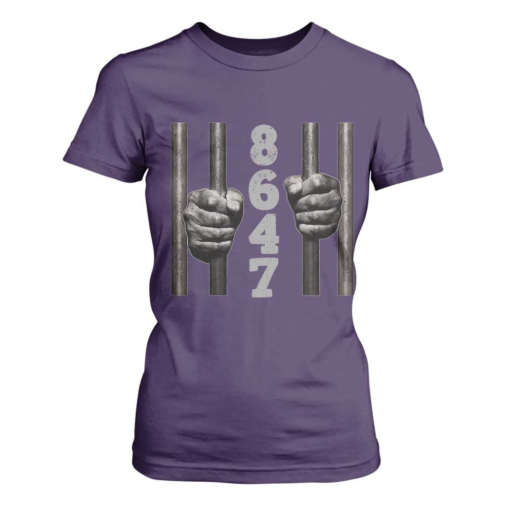 Funny 8647 Jail T Shirt For Women Freedom Protest Satire Graphic Gift TS12 Purple Print Your Wear