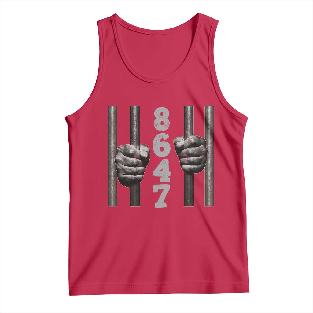 Funny 8647 Jail Tank Top Freedom Protest Satire Graphic Gift TS12 Red Print Your Wear