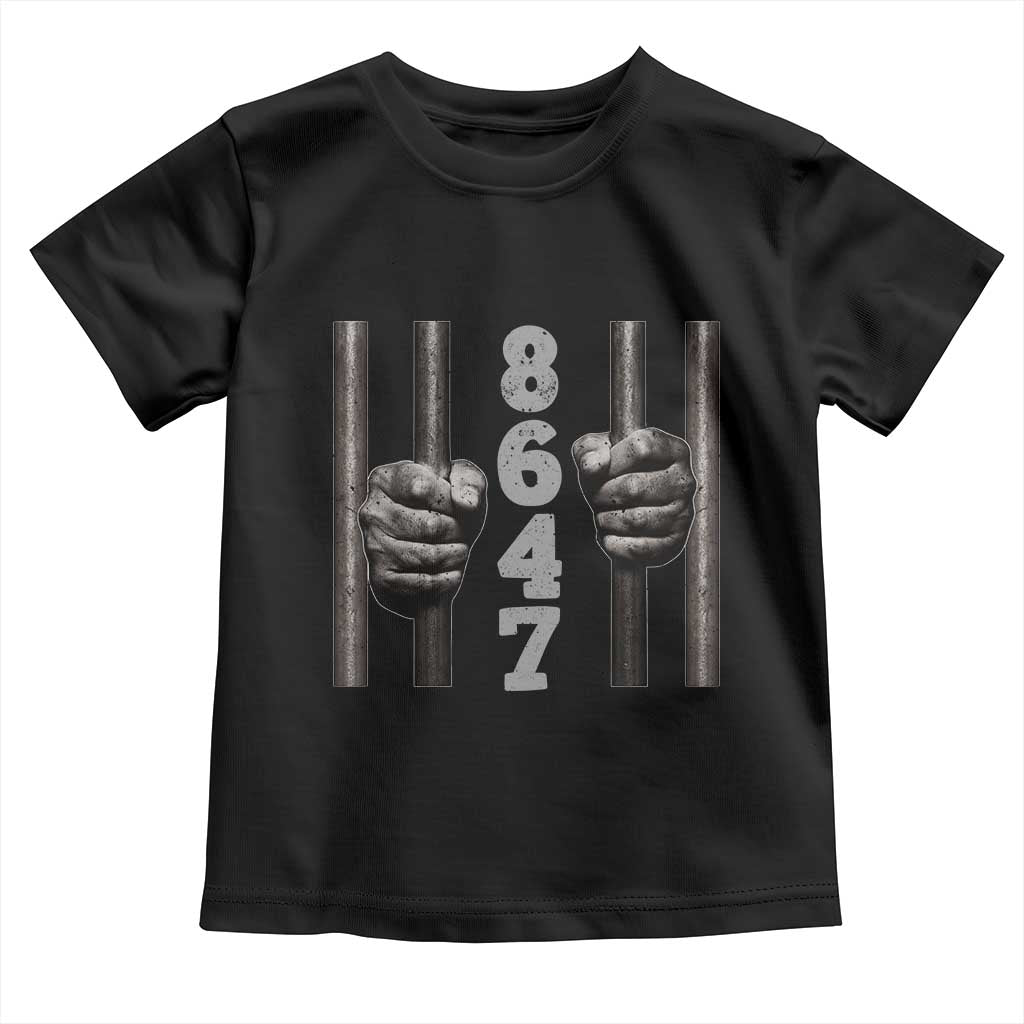 Funny 8647 Jail Toddler T Shirt Freedom Protest Satire Graphic Gift TS12 Black Print Your Wear