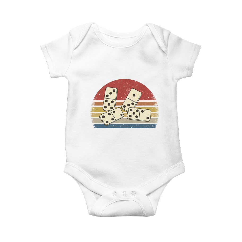 Vintage Domino Player 8647 Baby Onesie Board Game Subtle Protest TS12 White Print Your Wear