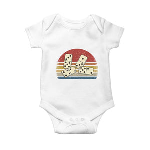 Vintage Domino Player 8647 Baby Onesie Board Game Subtle Protest TS12 White Print Your Wear